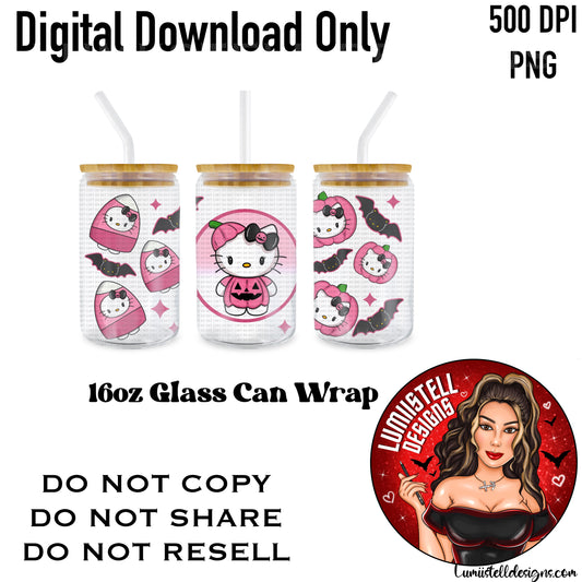 HK Pink Pumpkin 16 oz. Glass Wrap File