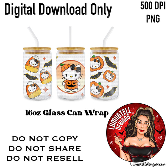 HK Pumpkin 16 oz. Glass Wrap File
