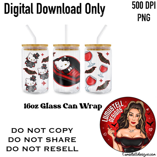 HK Dracula Coffin 16 oz. Glass Wrap File