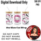 HK Pink Mummy 16 oz. Glass Wrap File
