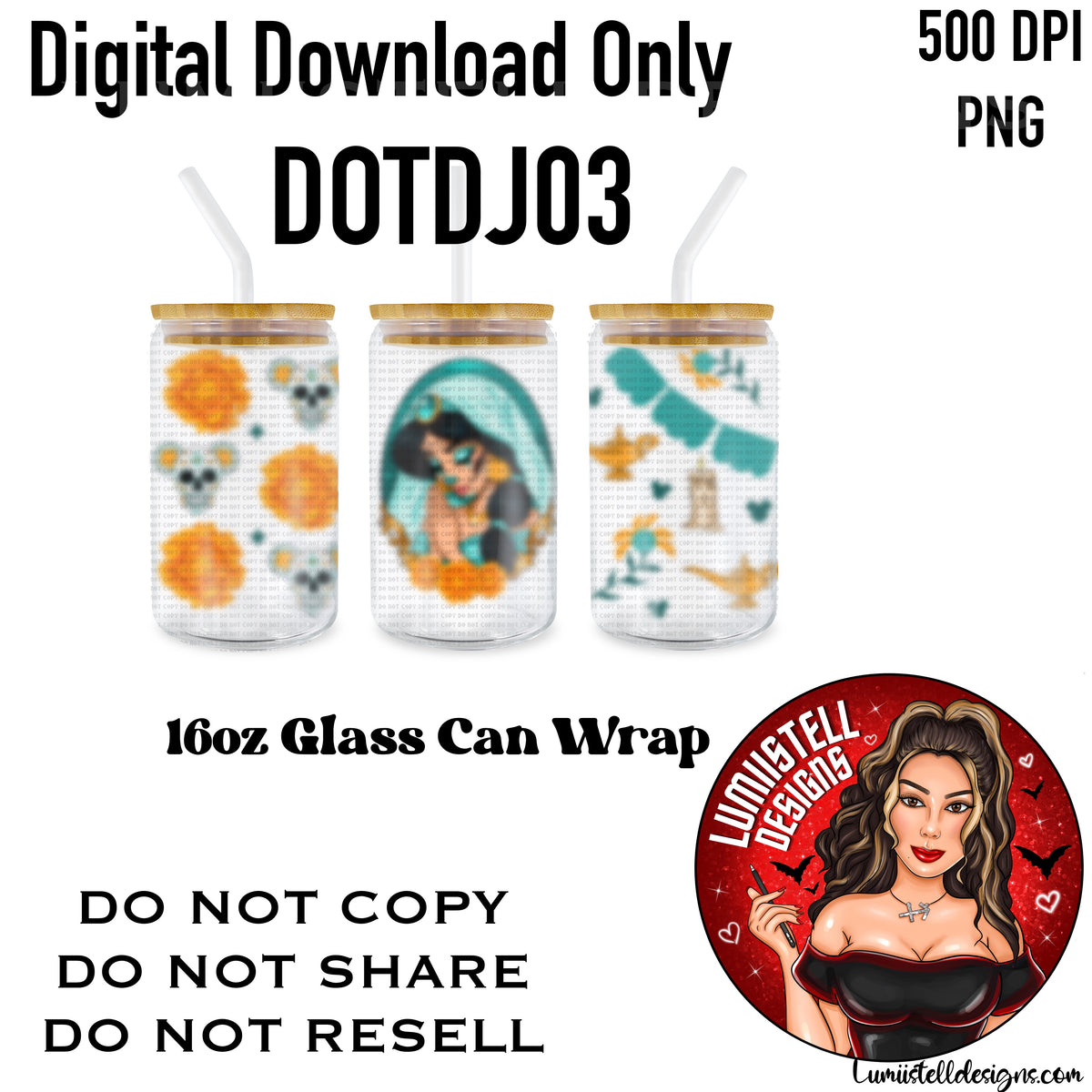 Princess J 16 oz. Glass Wrap File (DOTDJ03)