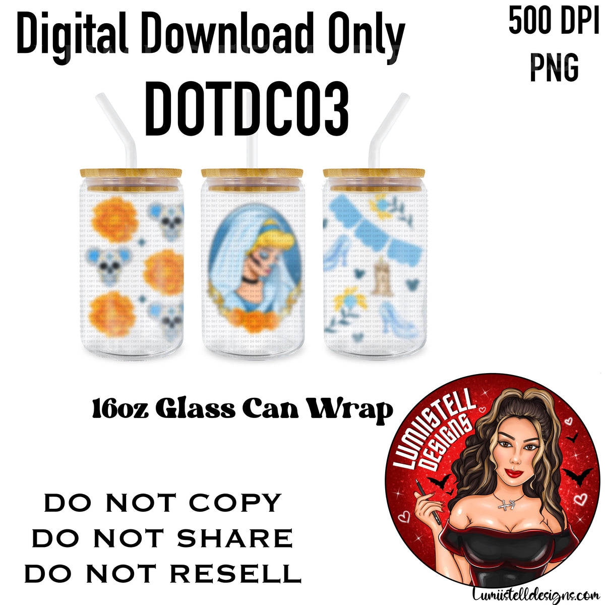 Princess C 16 oz. Glass Wrap File (DOTDC03)