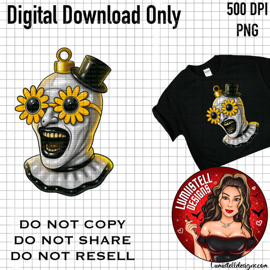 Xmas ATC Glass Ornament PNG