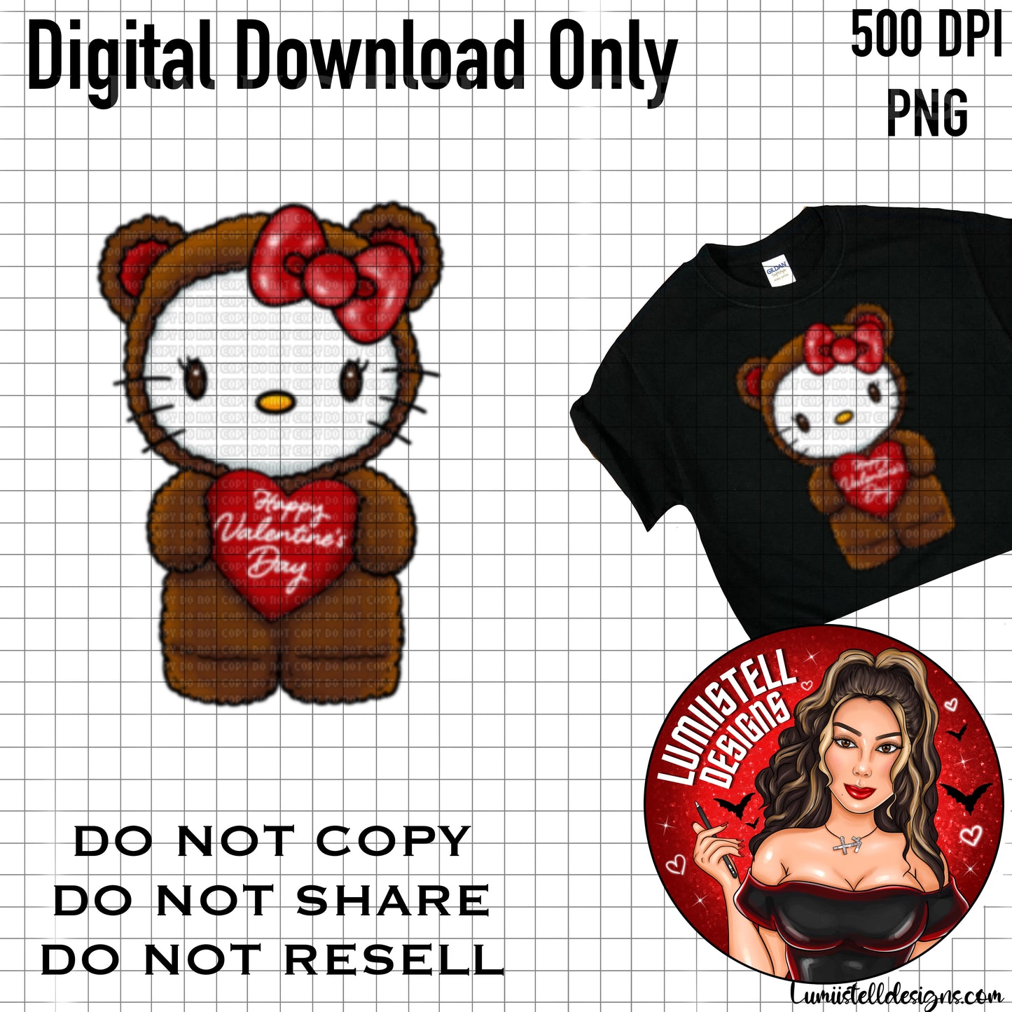 HK Valentines Bear PNG