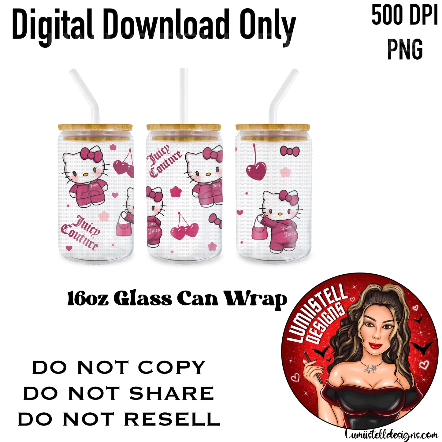 HK JC 16 oz. Glass Wrap File