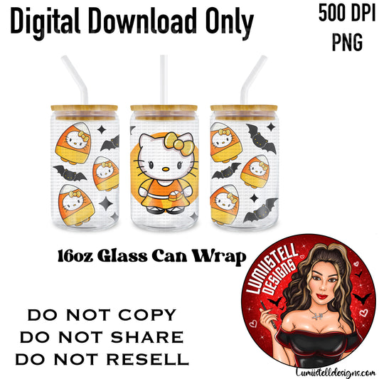 HK Candy Corn 16 oz. Glass Wrap File