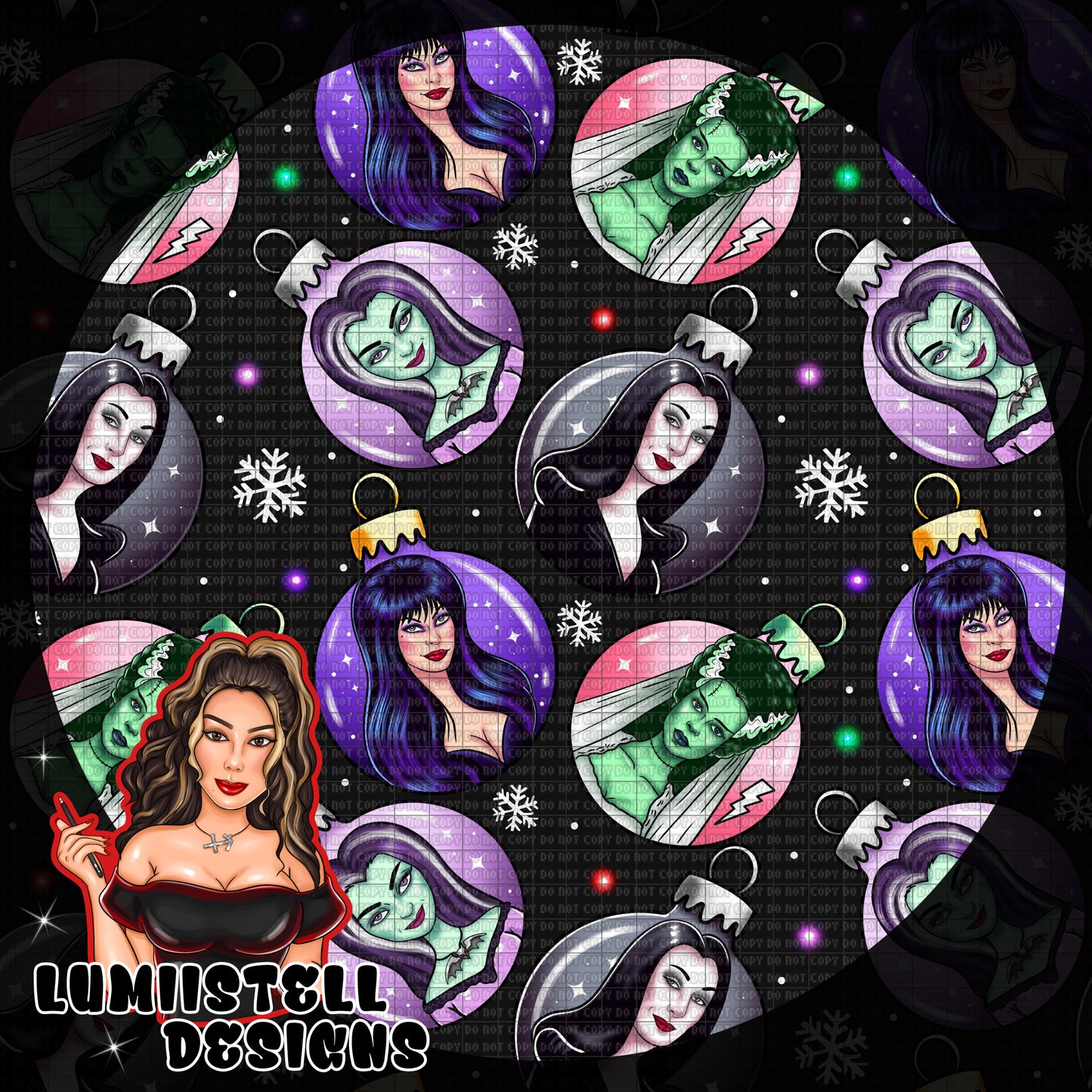 Horror Xmas Ghouls Seamless