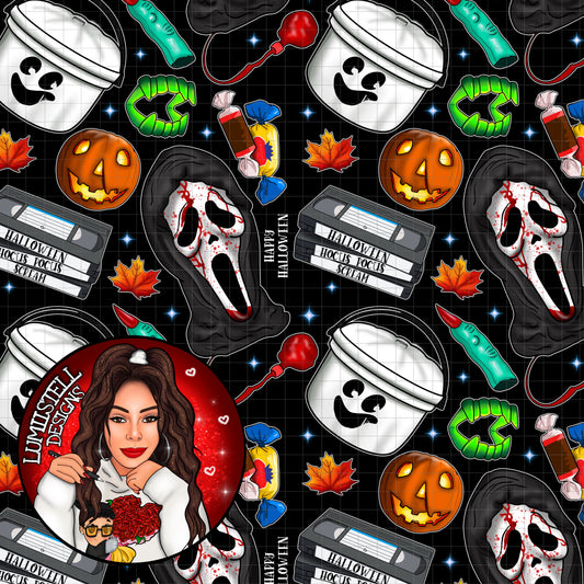 90s Halloween Nostalgia Seamless