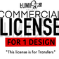 Commercial License ONE Single Design- Sell as Transfers